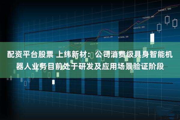 配资平台股票 上纬新材：公司消费级具身智能机器人业务目前处于研发及应用场景验证阶段